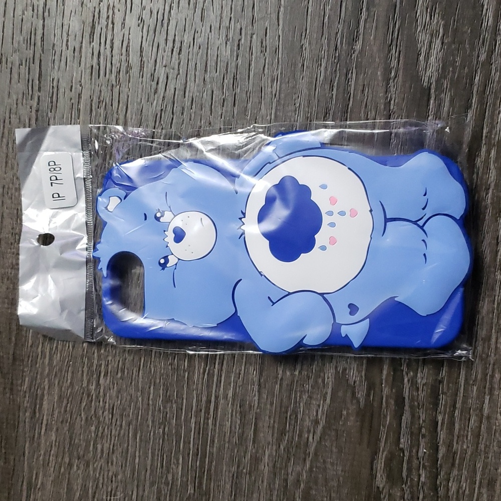 3D "Grumpy Bear" Care Bear IPHONE Rubber Cover for IPHONE 7/8 NIP